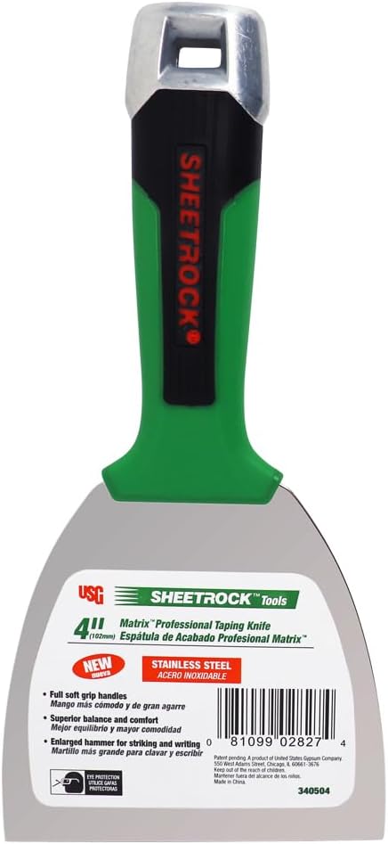 USG Sheetrock MATRIX Professional Joint Knives (4-Inch, Stainless Steel)