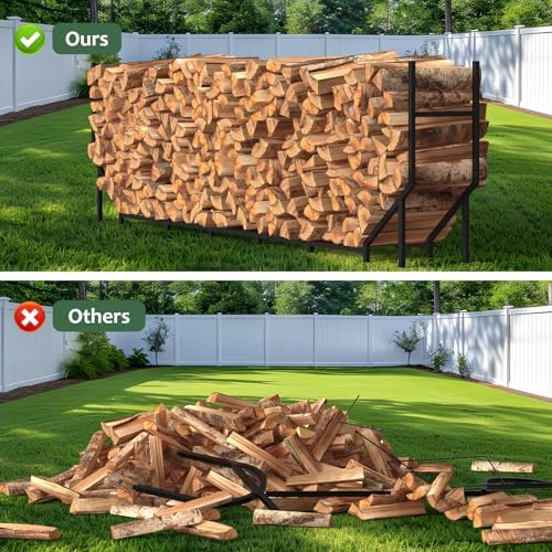 caduke 8.2ft firewood rack outdoor & indoor, heavy, package contents