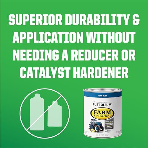 Rust-Oleum Farm & Implement Paint | Tractor And Implement Coating, Equipment Restoration, Rust Prevention, Durable Outdoor Finish, Quart