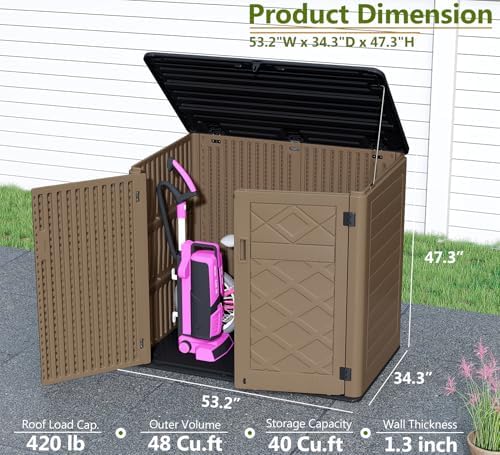 homspark storage shed weather resistance, multi-purpose outdoor storage, close-up detail