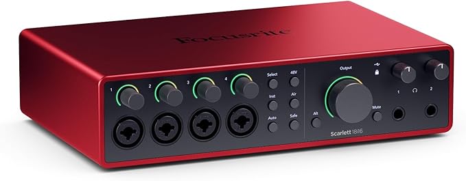 Focusrite Scarlett 18i16 4th Gen USB Audio Interface, by Focusrite