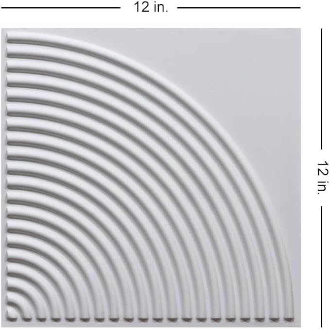 From Plain To Beautiful In Hours 9002 Arc Swell PVC 12 in x 12 in Peel and - Image 3