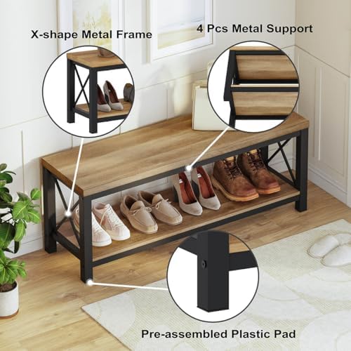 bon augure entryway shoe bench for mudroom, farmhouse, close-up detail