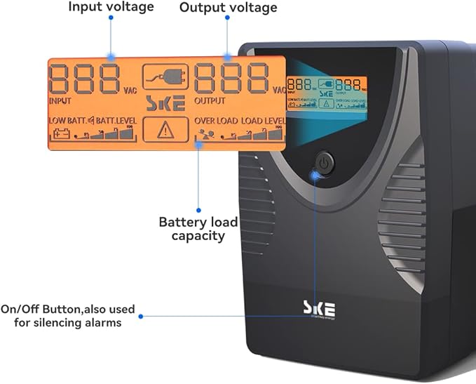 Ups Battery Backup and Surge Protector, Computer Uninterruptible Power Supply - Image 4