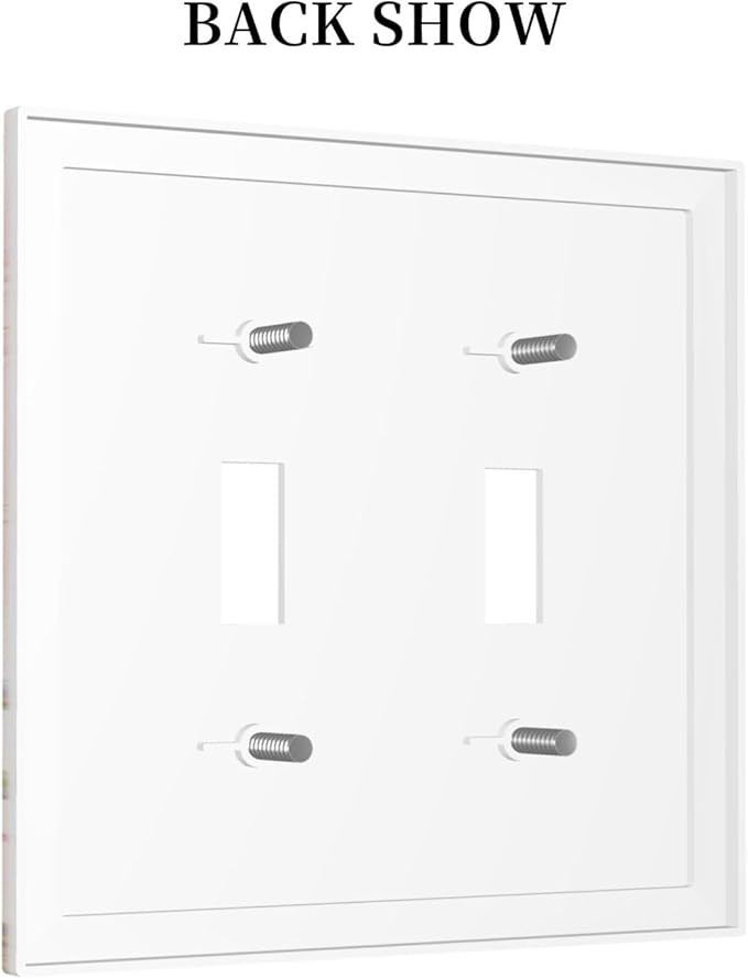 Bvtewkhz Floral Birds Morris 2 Gang Double Toggle Decorative Outlet Covers - Image 4