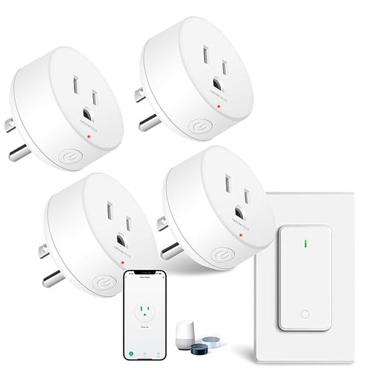 WiFi Smart Outlet Plug with Remote, Compatible with Alexa and Google Home via by greencycle