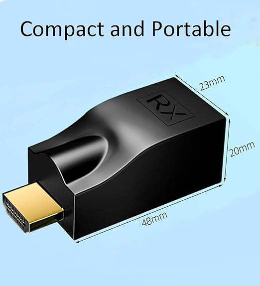 MVBOONE HDMI Extender Adapter Over Cat5e/6, HDMI Repeater to RJ45 Ethernet - Image 7