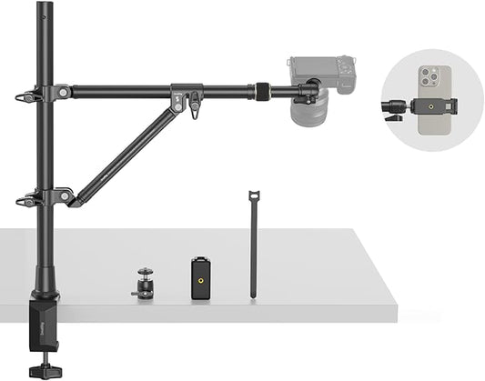 SMALLRIG Triangle Camera Desk Mount, Max. Load 3kg/ 6.6lbs, Overhead Mount by SmallRig