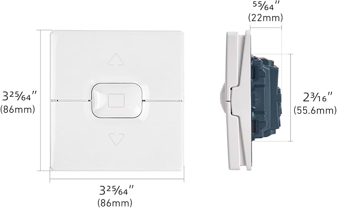 AC 110V/220V Hardwired Wall Controller | Roller Shutter Switch - Image 2