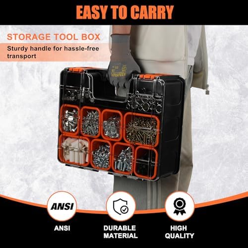 double side tool box, multi-function storage toolbox organizer, package contents