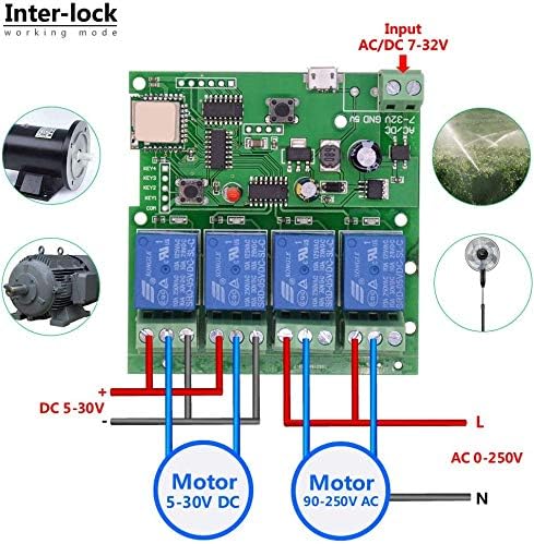 Newgoal WiFi Wireless Inching Relay Monentary/Self-Locking Switch Module DIY - Image 6
