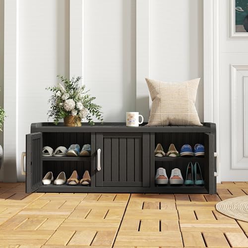 nunu lab shoe storage cabinet, waterproof shoe organizer, side view