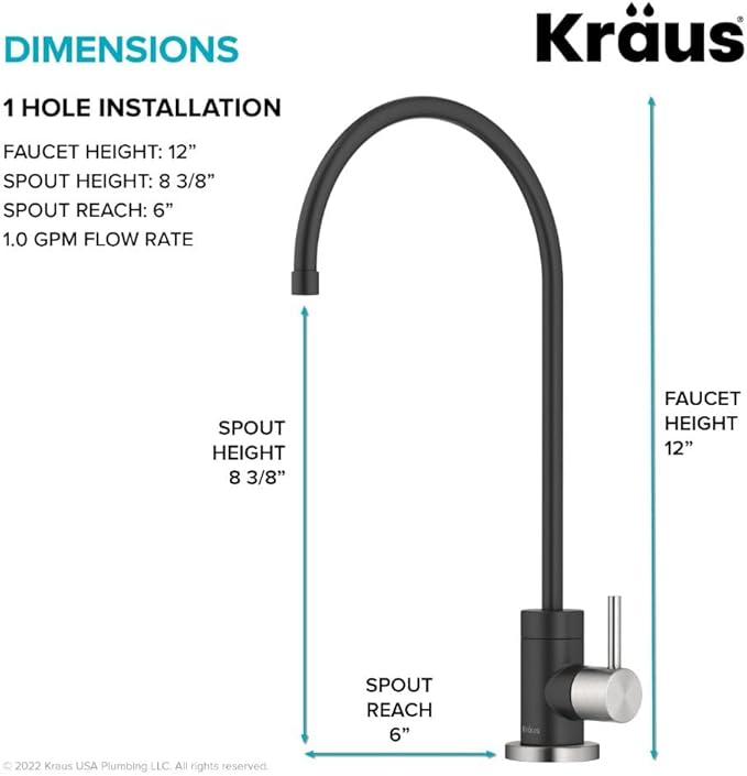 KRAUS® Purita™ Single Handle Drinking Water Filter Faucet - Image 3