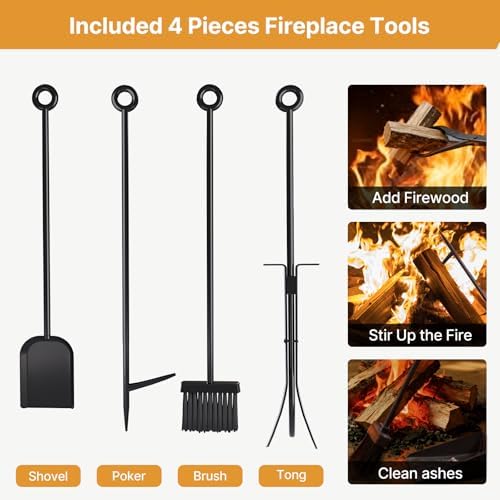vailge firewood rack indoor with 4 pieces long&detachable showing dimensions