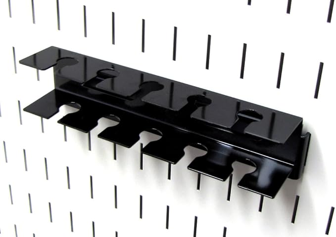Wall Control ASM-SL-008 B Pegboard Slotted Tool Holder Bracket Slotted Metal by Wall+Control