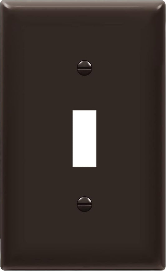 ENERLITES Toggle Light Switch Wall Plate, Gloss Finish, Size 1-Gang 4.50" x by Enerlites
