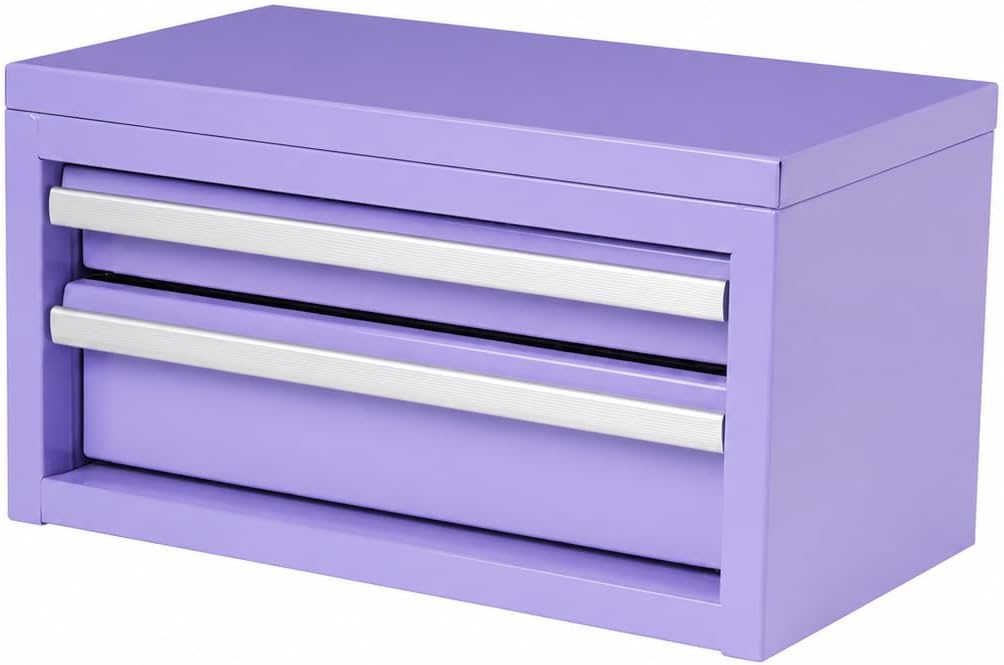mini tool boxes (lavender, 2 drawer), main product view