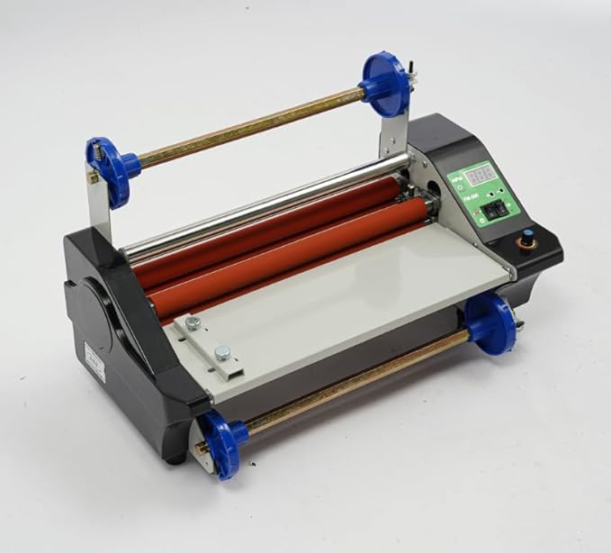 Pro Laminating Machine with Single & Double Sided Heating, 35cm Width & 0-200°C by Unknown