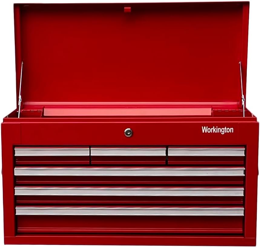 workington professional industrial portable metal tool chest with shown in use