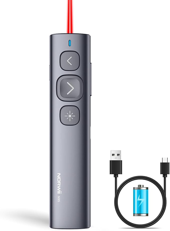 Norwii N95 Presentation Clicker, PowerPoint Clicker by Norwii