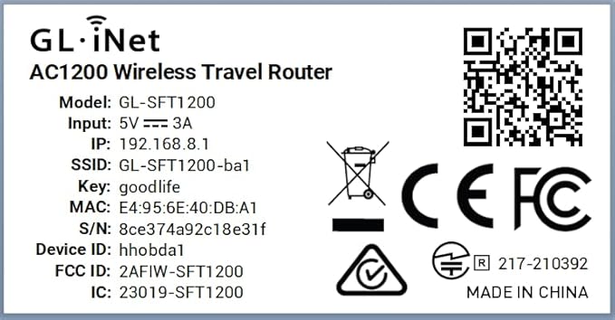 GL.iNet GL-SFT1200 Portable WiFi Travel Router, Mini VPN Wireless Router - Image 8