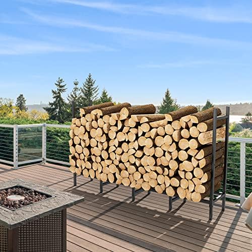 5.3ft firewood rack holder for fireplace, adjustable log, package contents