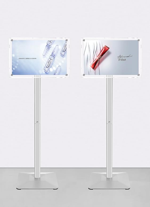 DISPLAYSWORKER Adjustable Heavy Duty Pedestal Acrylic Sign holder floor Stand - Image 9