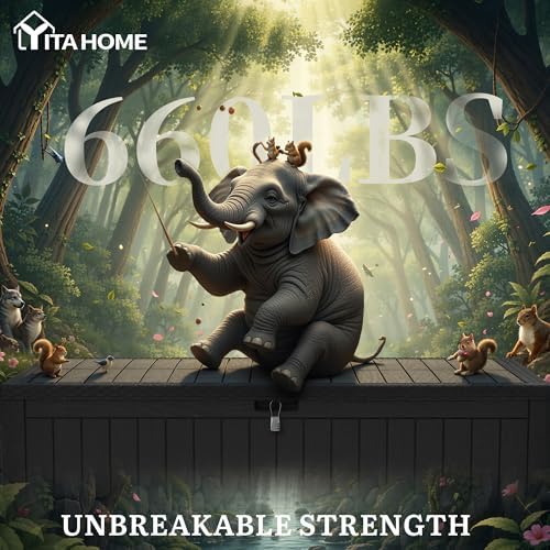 yitahome 240 gallon large outdoor storage box xxl, package contents