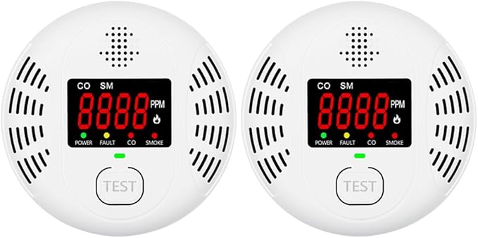 Carbon Monoxide Detector and Smoke Alarm Combined by Vzmcov