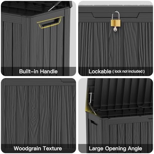 mars villa deck box, outdoor storage box waterproof, package contents