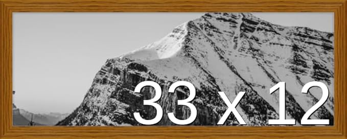 Frame It Easy 33 x 12 Hazel Wood Frame by FrameItEasy