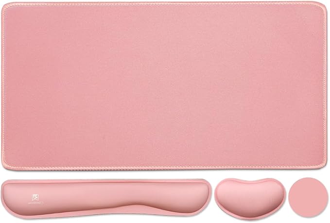 4-in-1 Large Gaming Mouse Pad, Keyboard Wrist Rest Pad & Wrist Support Mousepad by WBWEIRDBEAST
