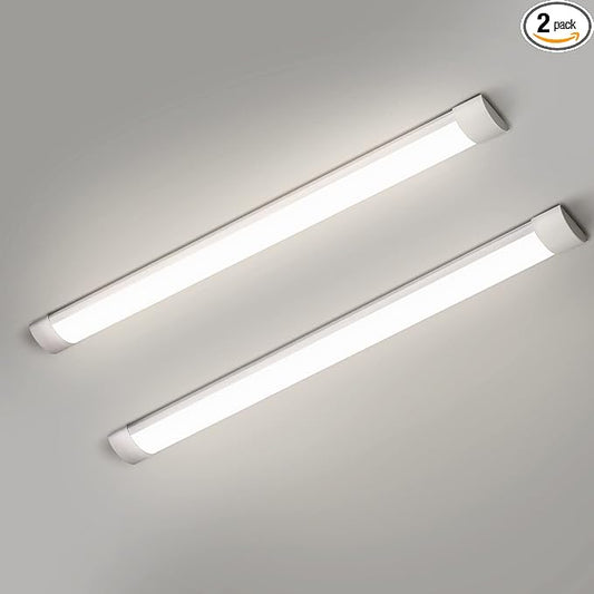 colmeguna 2 Packs 4FT LED Batten Light, Ultra-Thin Slim Ceiling Surface Mounted by colmeguna