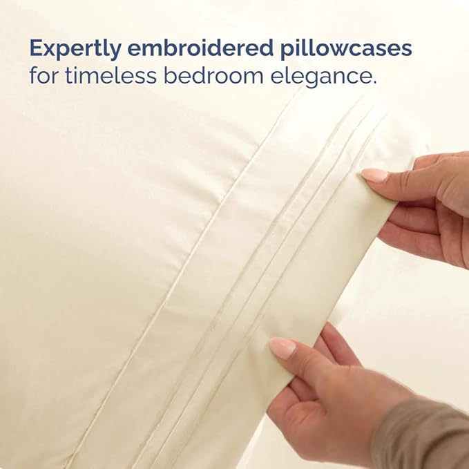 Split Head King Sheet Set – 4 Piece Flex Split Top King Sheets - Image 7