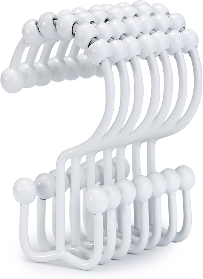 Shower Curtain Hooks, Goowin Shower Curtain Rings, Stainless Steel Shower by Goowin