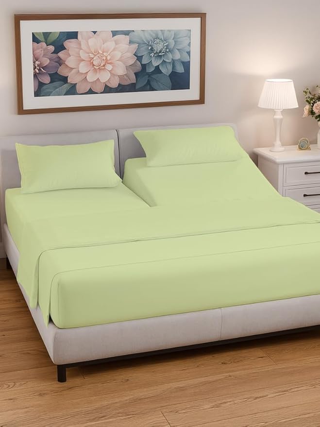 Split Head King Sheet Set – 4 Piece Flex Split Top King Sheets - Image 2