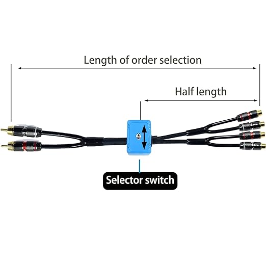 Arklove rca-2rca-Switch-1.5ft-Female - Image 5
