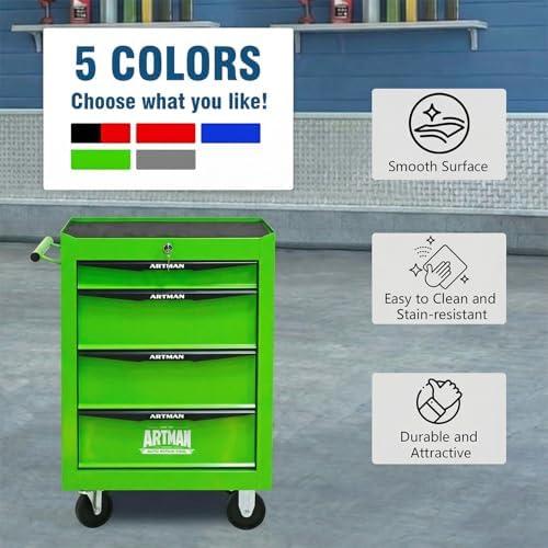 4-drawer rolling tool chest - heavy duty tool, close-up detail