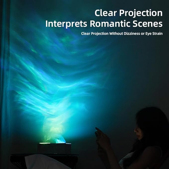 Essential Oil Diffuser, Ripple Projection Vibe Flame Oil Diffuser - Image 4