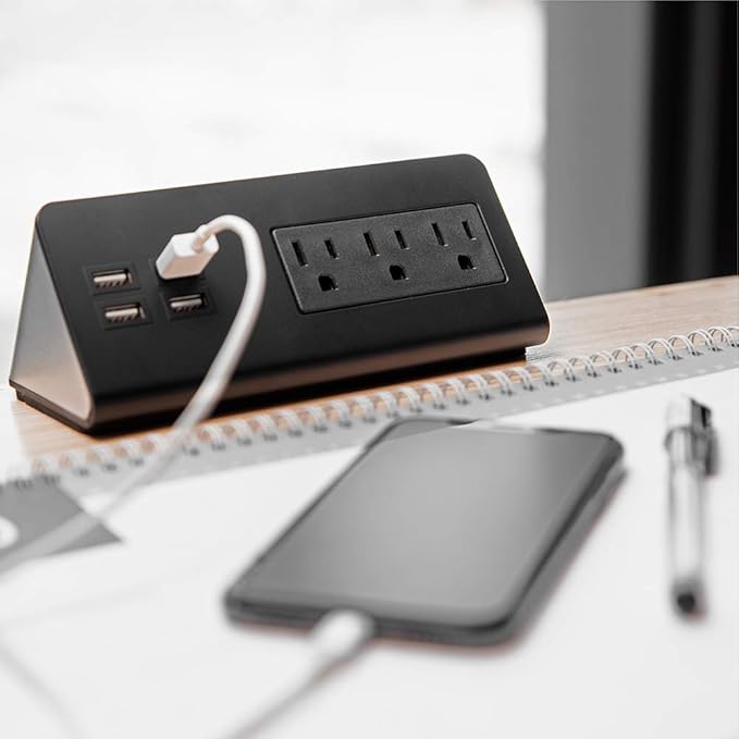 Emerising 2-Pack Desk Edge Mount Power Strips - Image 5