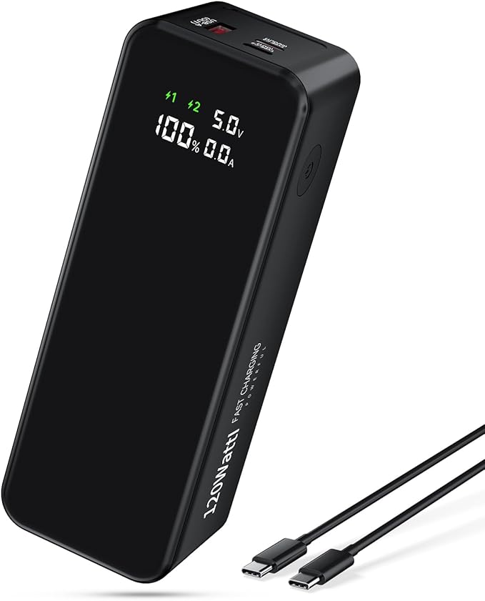 WOXABHSL 27000mAh 120W Fast Charging Power Bank, High Capacity 3-Port Laptop by WOXABHSL