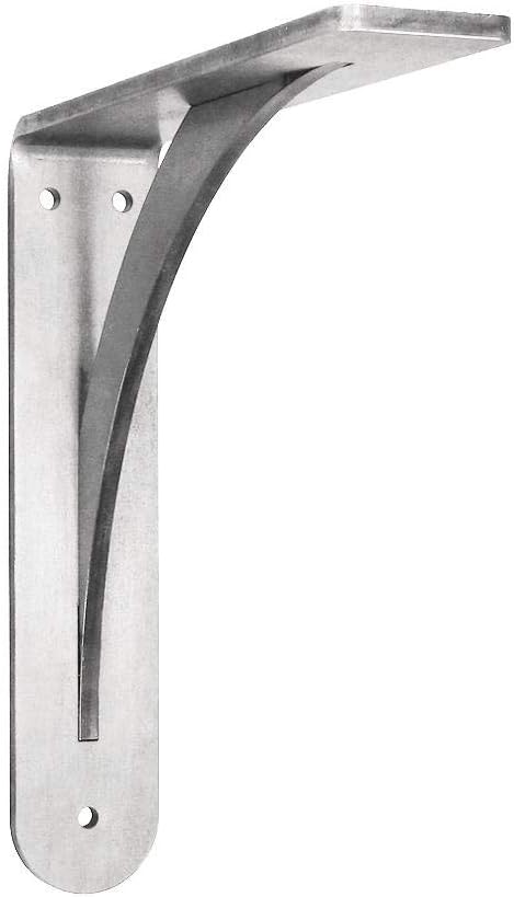 Brunswick Designer Countertop Support Bracket - Federal Brace - Proudly Made in America (24", Stainless Steel)