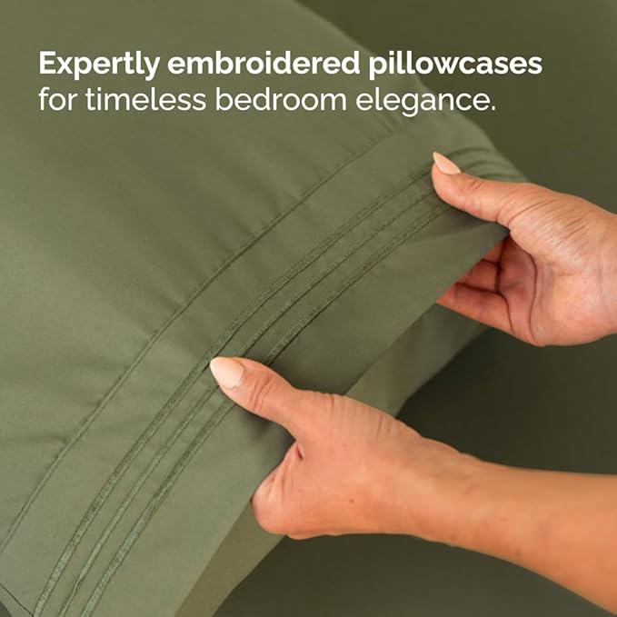 Split Head King Sheet Set – 4 Piece Flex Split Top King Sheets - Image 8