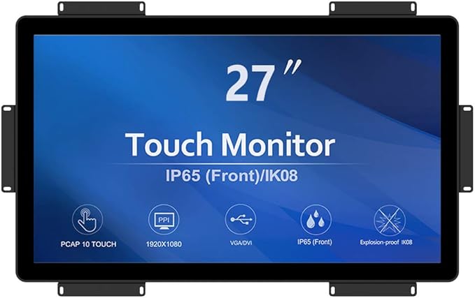 GreenTouch 27 inch 10 Points PCAP Open Frame Touch Screen LCD Display Monitors by GreenTouch