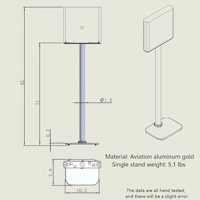 ZGOUO Speaker foor Stand Compatible - Image 5