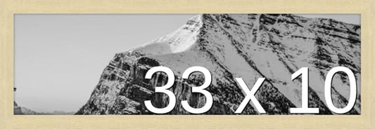 Frame It Easy 33 x 10 Wheat Wood Frame by FrameItEasy