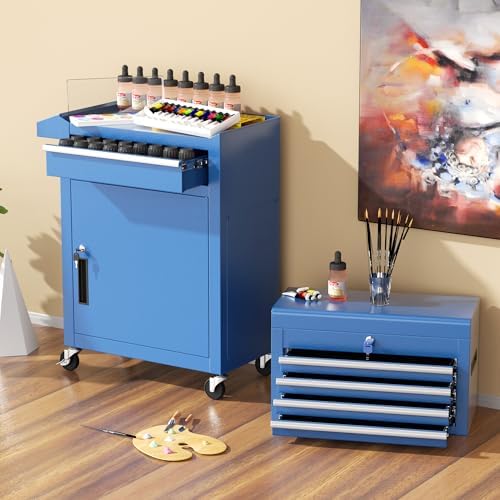 intergreat rolling tool chest, 5-drawer tool box organizer, view 9
