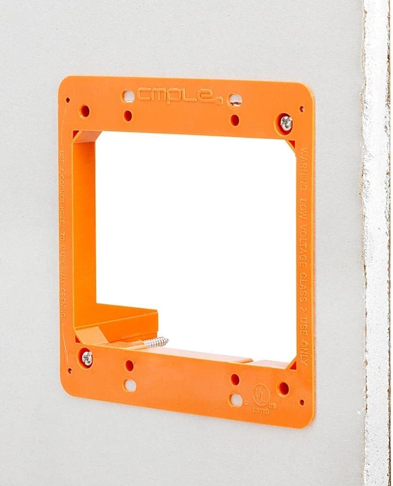 Low Voltage Mounting Bracket 2 Gang Multipurpose Drywall Mounting Wall Plate Bracket – Dual Gang