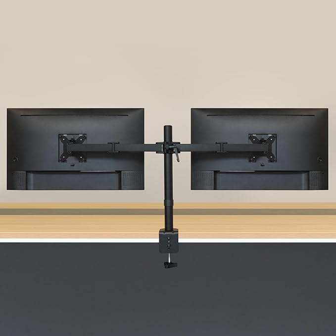Amazon Basics Adjustable Dual Computer Monitor Arm Mount, Holds up to 32" - Image 7