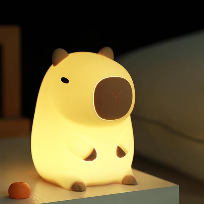ATSUI Cute Capybara Night Light, LED Squishy Novelty Animal Lamp, Food Grade - Image 7